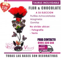 DISEÑO FLOR Y CHOCOLATE